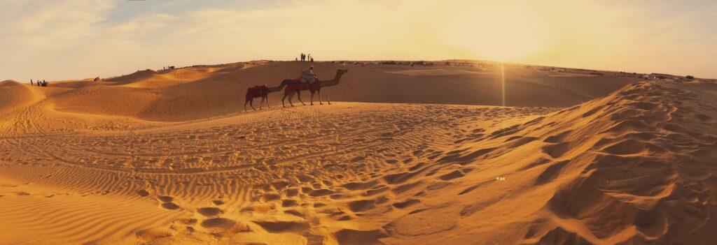 Sunset at the Sand Dunes of Jaisalmer