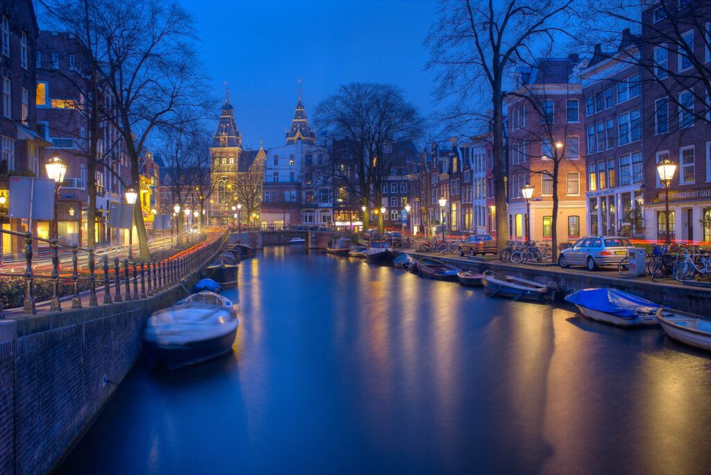 Canal-Lined Streets of Amsterdam
