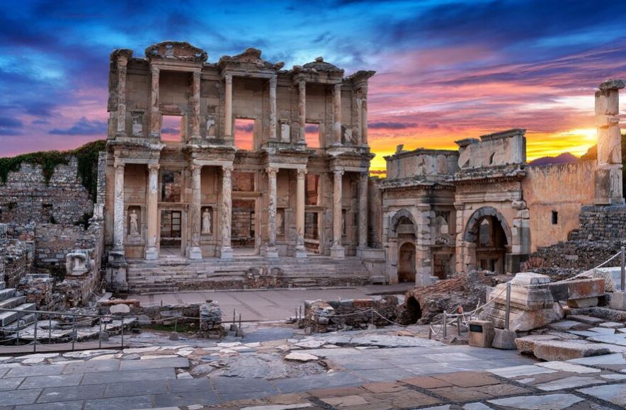 Ephesus, located in western Turkey,