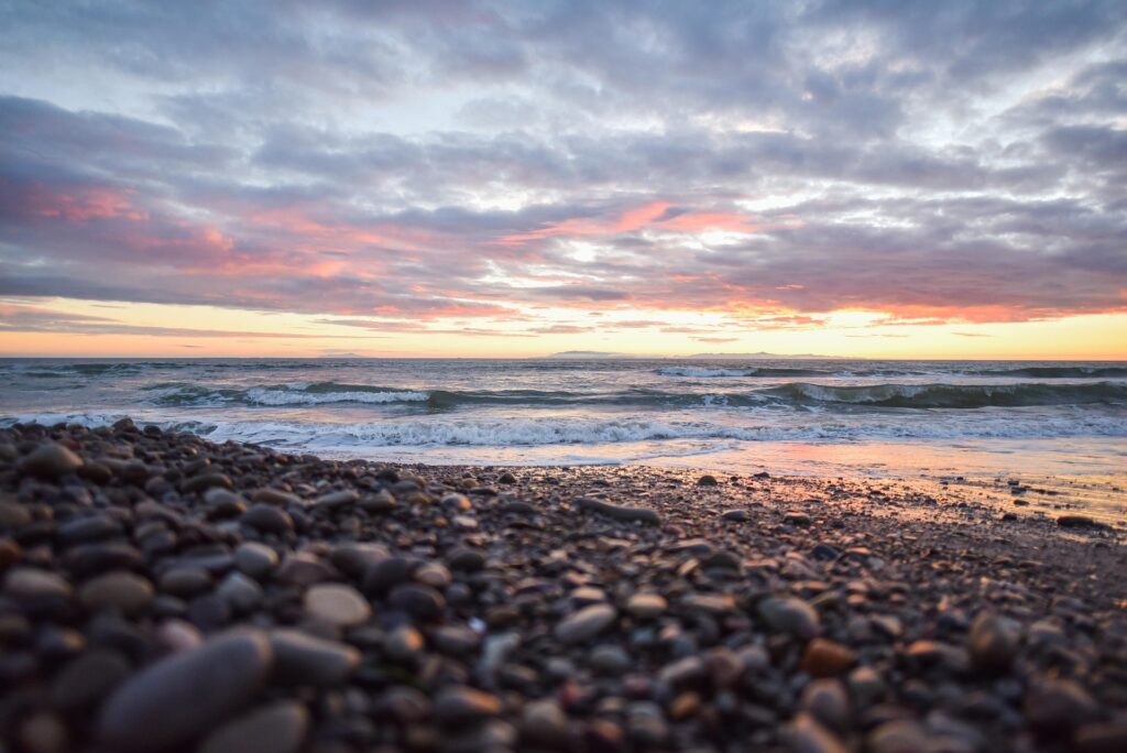 pebble beaches