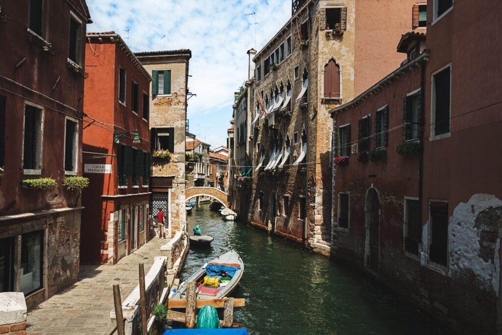 Canals in a Gondola 