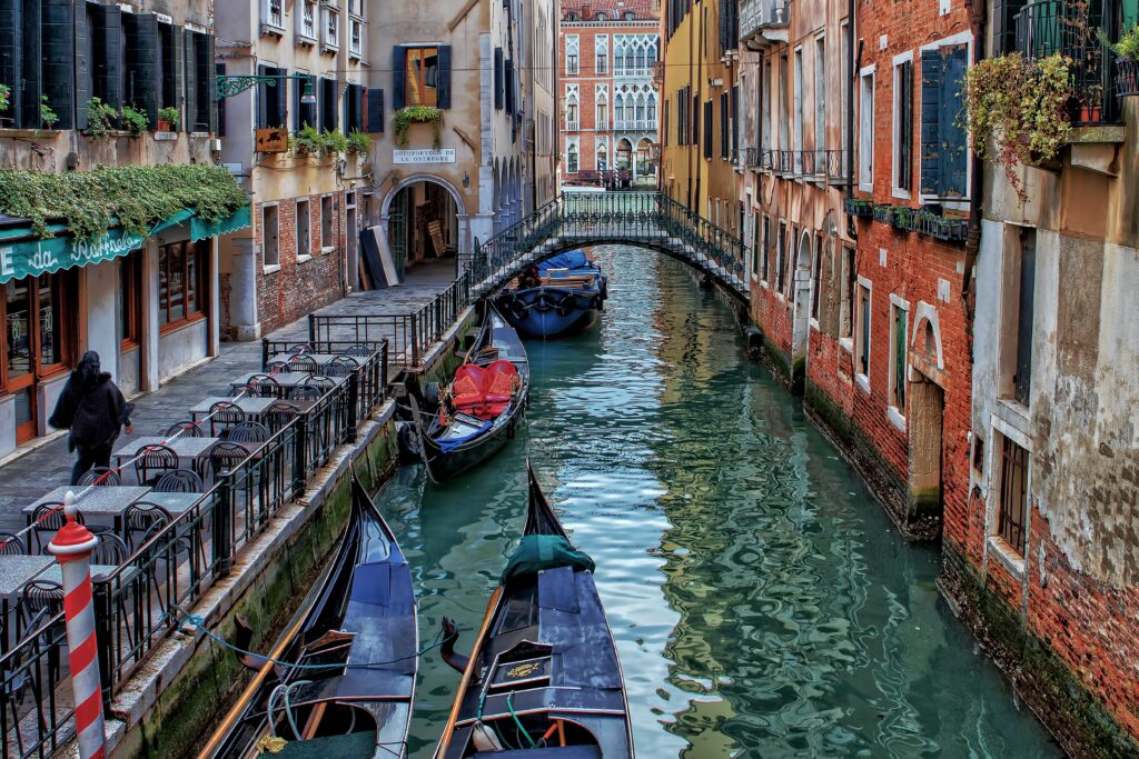 Canals in a Gondola 