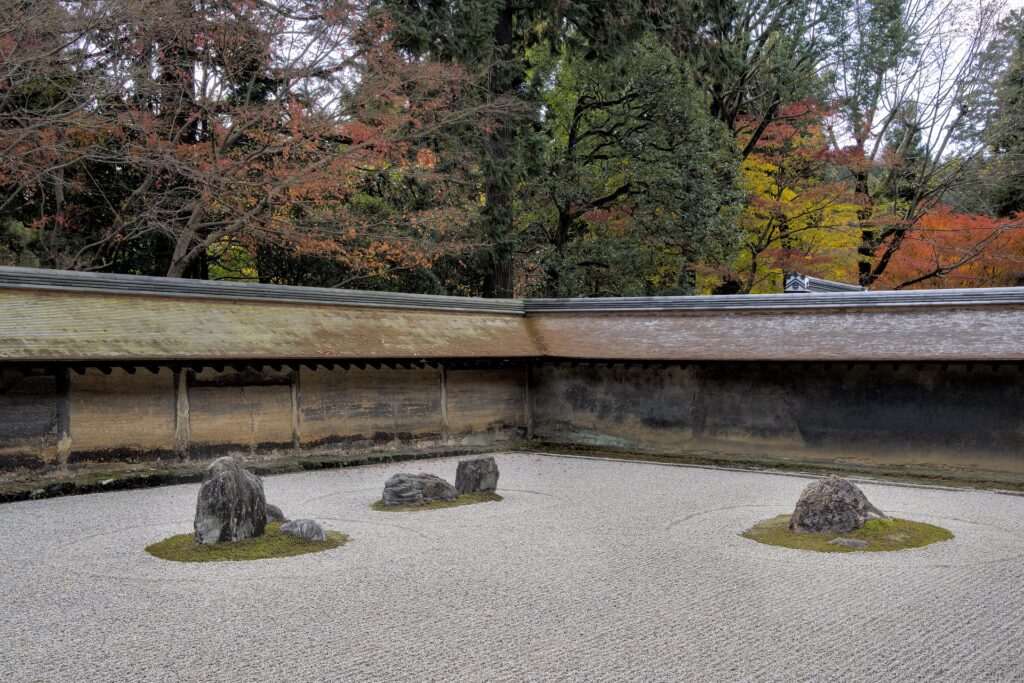 Ryoan-ji Zen garden in Kyoto