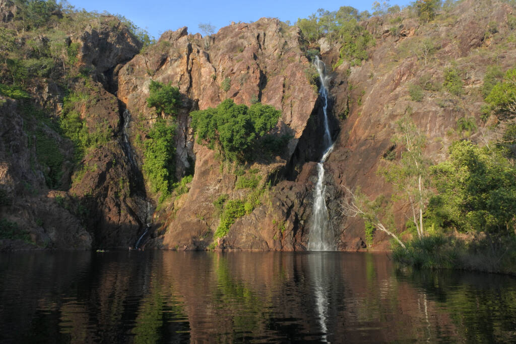 LandscaLitchfield National Parkpe view of Wangi Falls in Litchfield National Park in the Northern Territory of Australia
